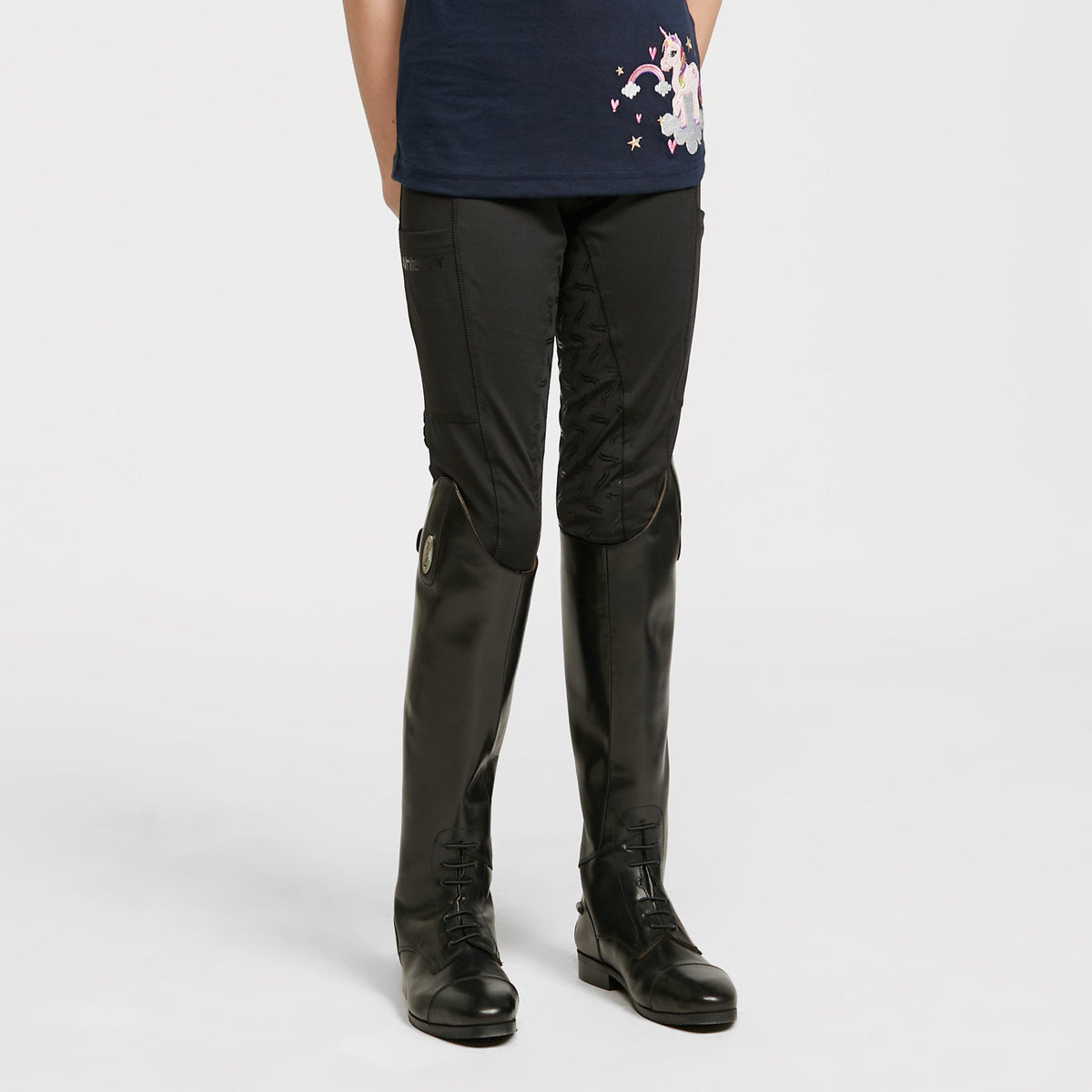 Kids Shore Riding Tights Black