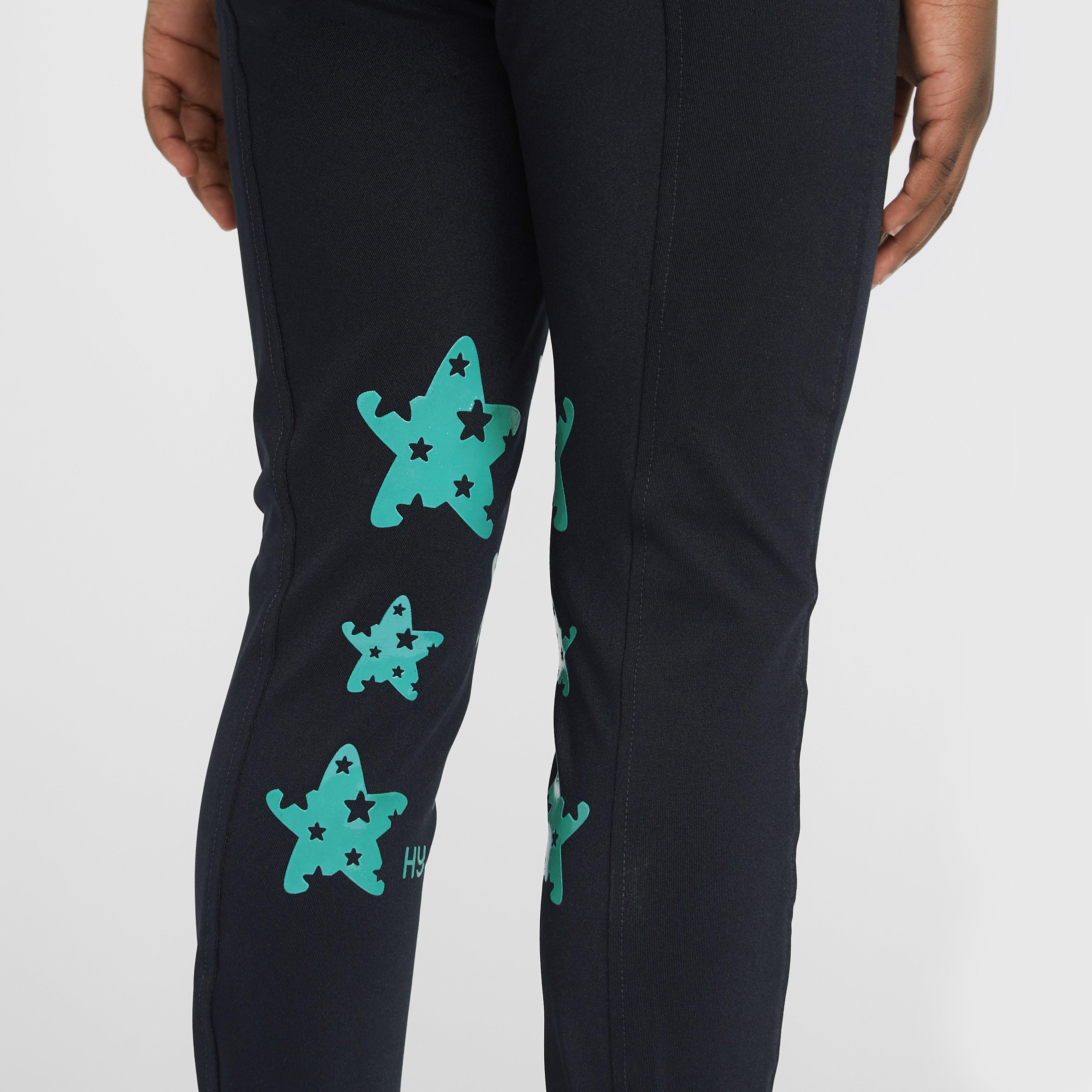 Kids Theodora Riding Tights Navy Stars
