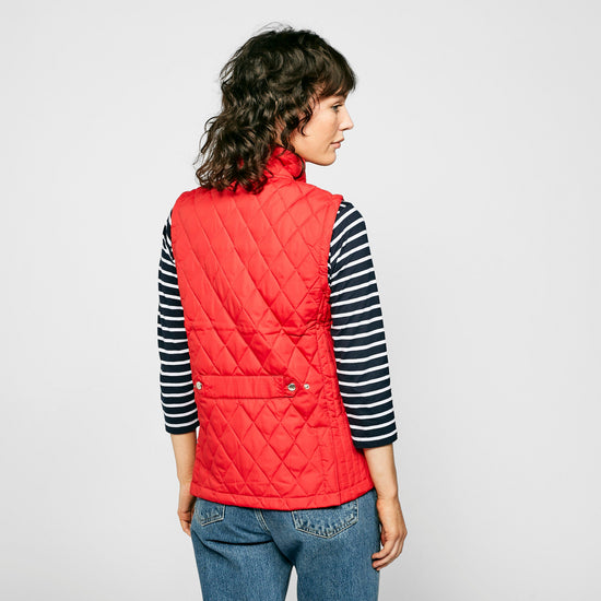 Womens Charna Gilet Red