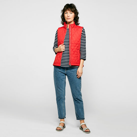 Womens Charna Gilet Red