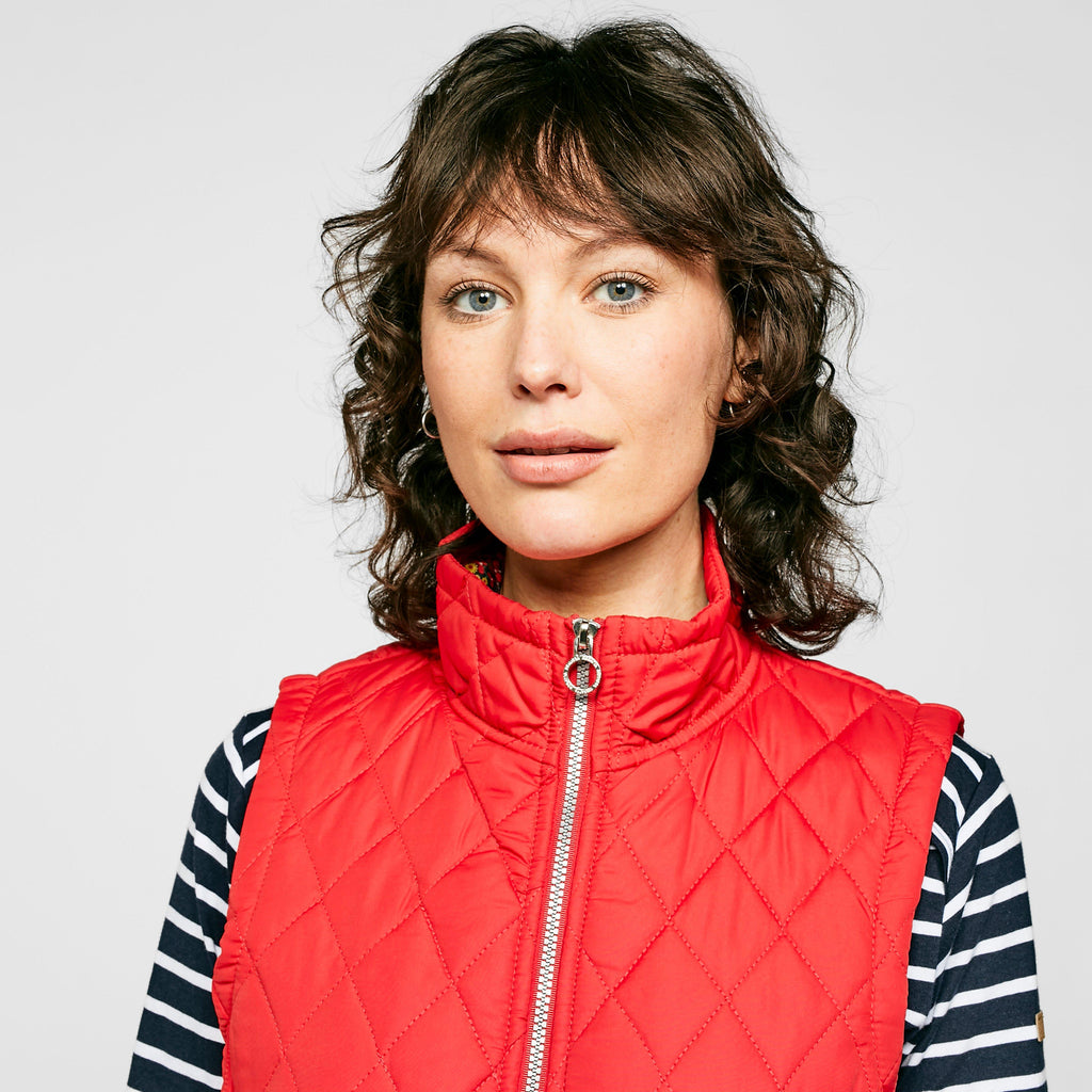 Womens Charna Gilet Red