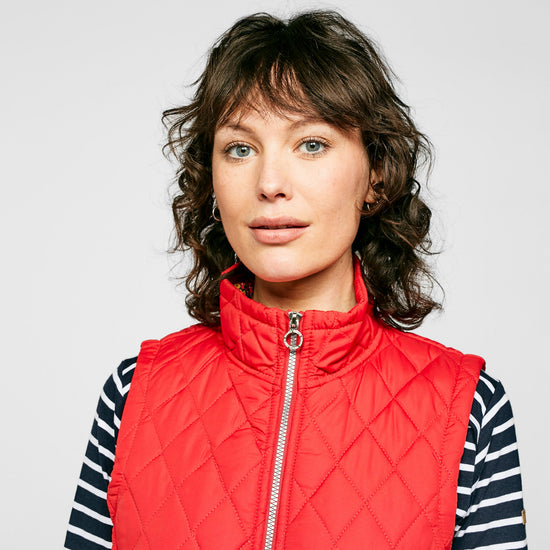 Womens Charna Gilet Red