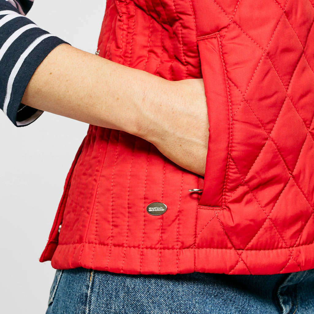 Womens Charna Gilet Red