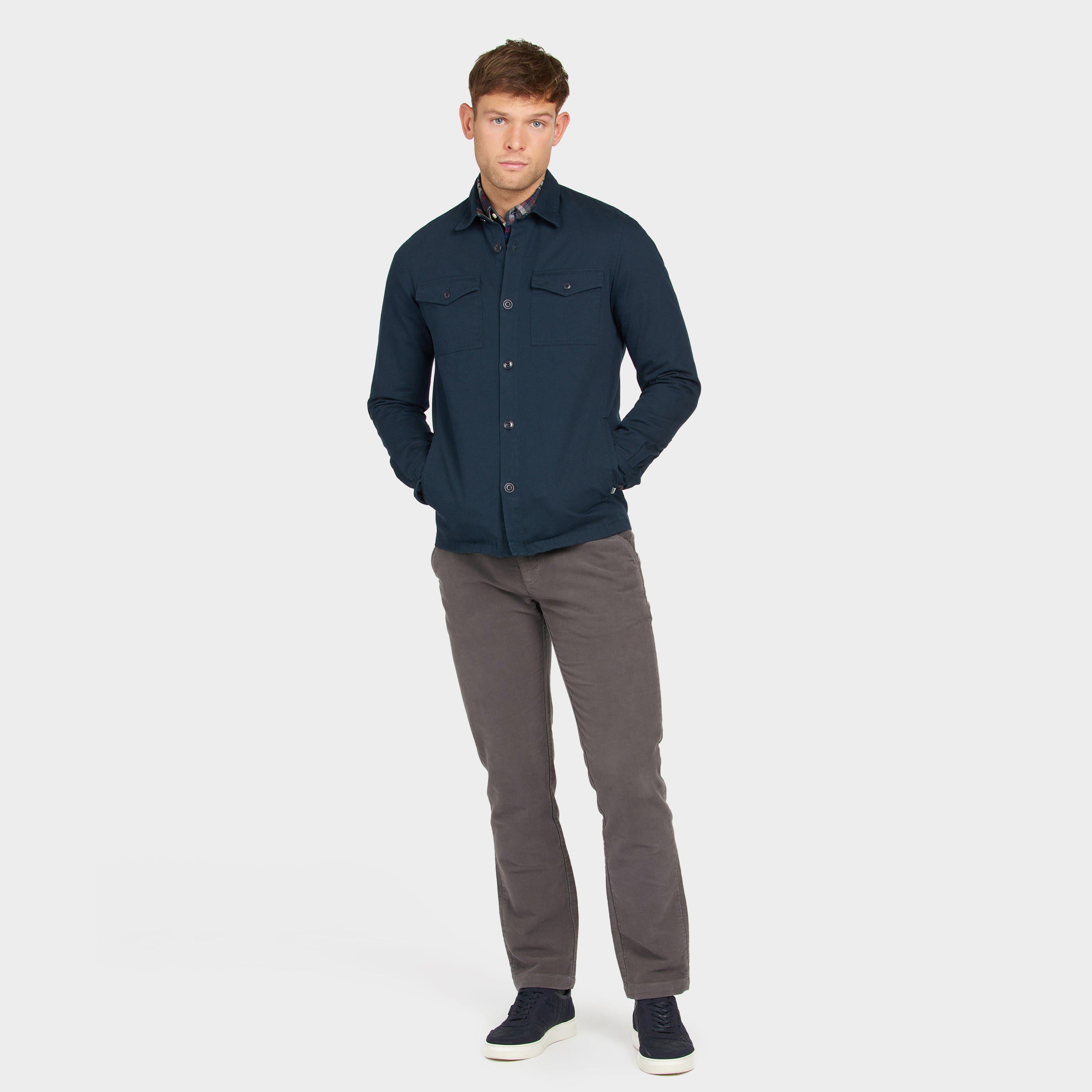 Mens Essential Twill Overshirt Navy