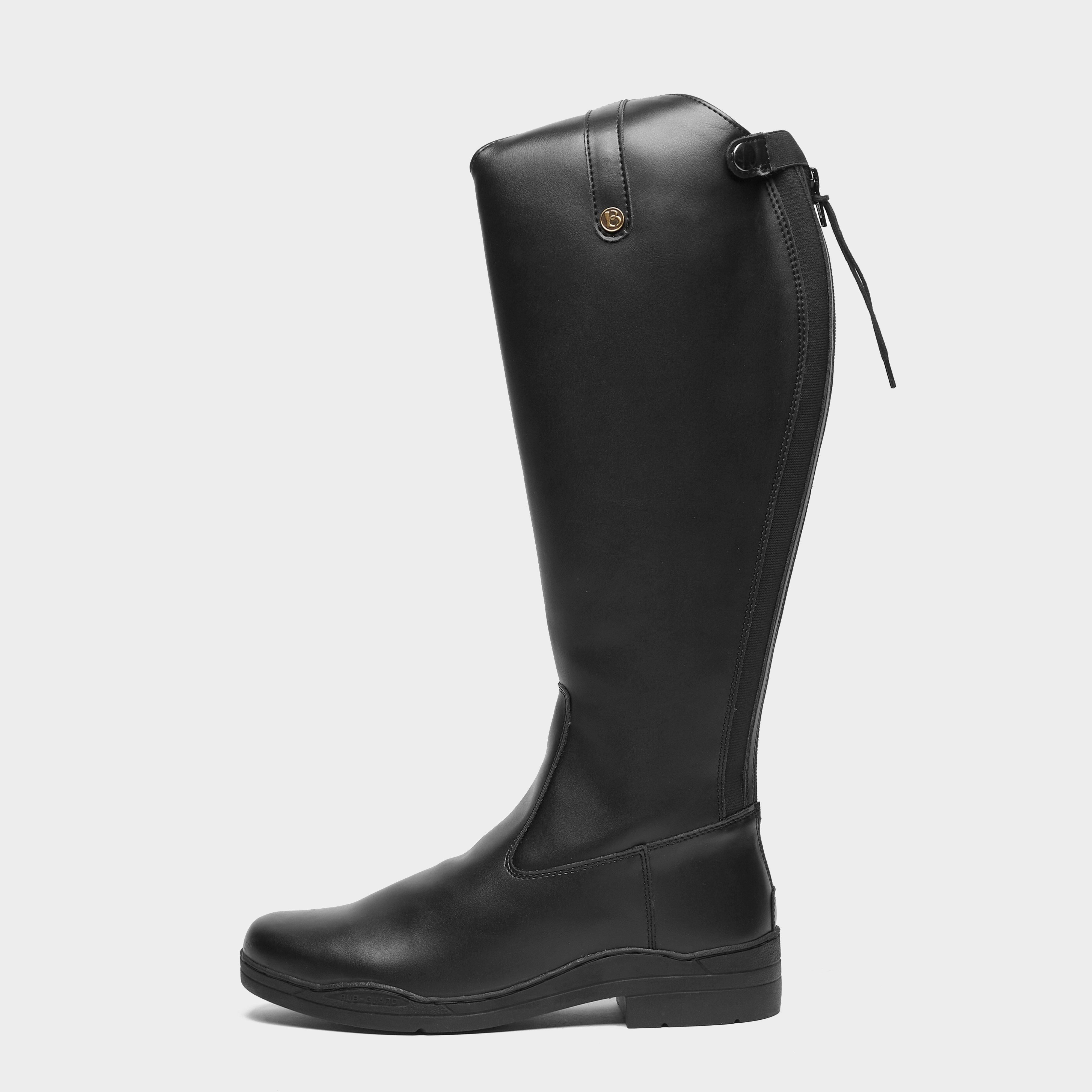 Womens Modena Synthetic Extra Wide Dress Riding Boots Black