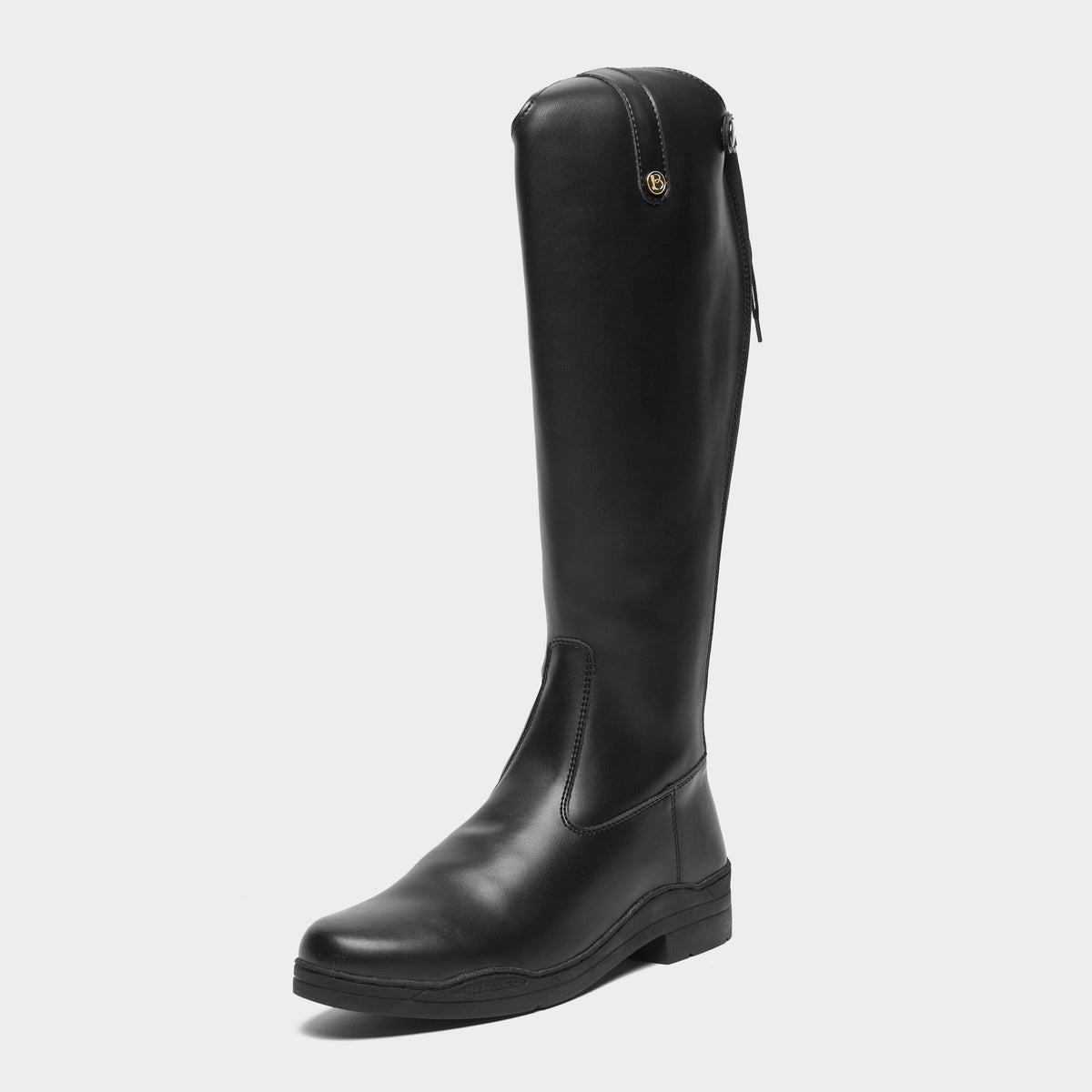Womens Modena Synthetic Extra Wide Dress Riding Boots Black