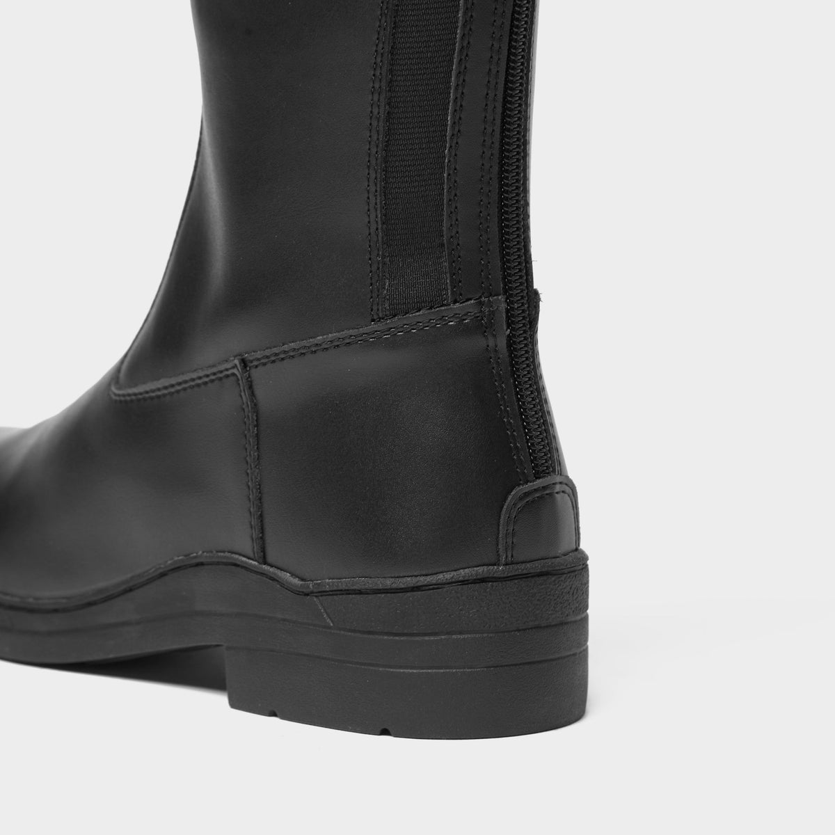 Womens Modena Synthetic Extra Wide Dress Riding Boots Black