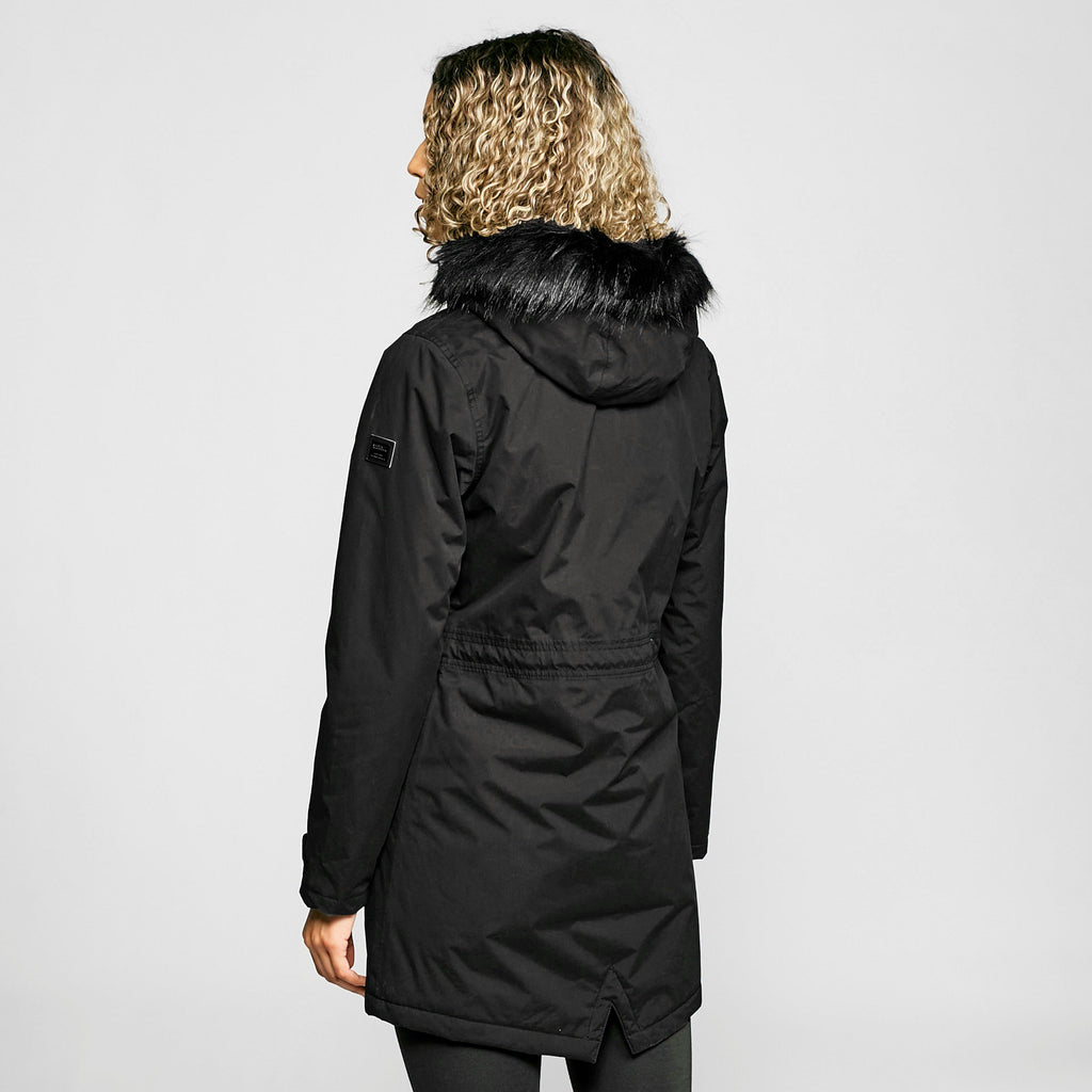 Ladies Serleena II Waterproof Insulated Parka Jacket Black