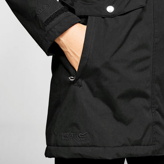 Ladies Serleena II Waterproof Insulated Parka Jacket Black