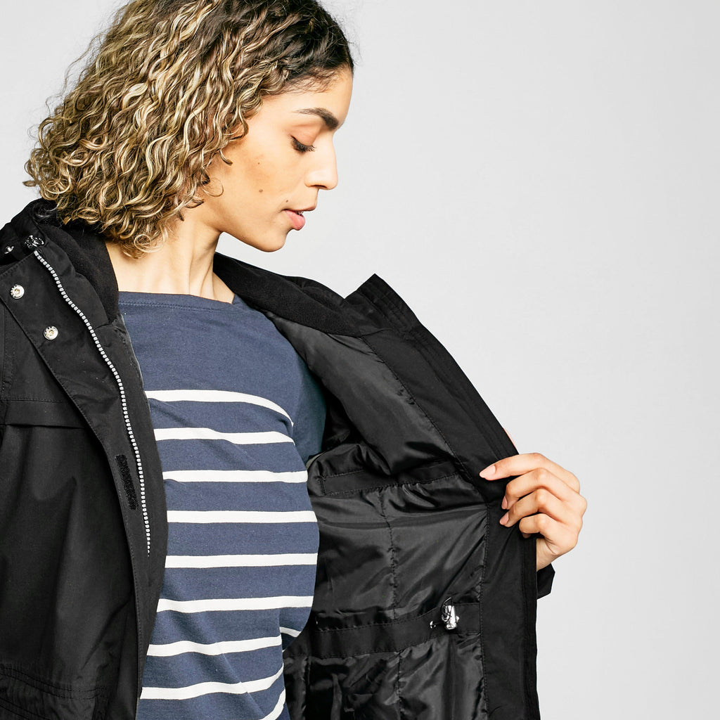 Ladies Serleena II Waterproof Insulated Parka Jacket Black