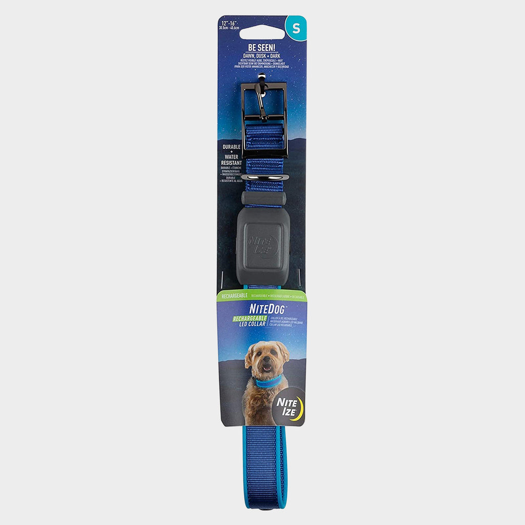 Nitedog® LED Rechargeable Collar Blue Small