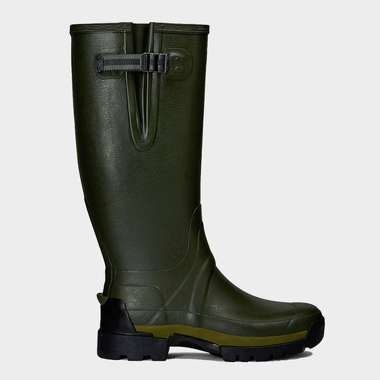 Mens Balmoral II Side Adjustable Neoprene Wellington Boots Dark Olive