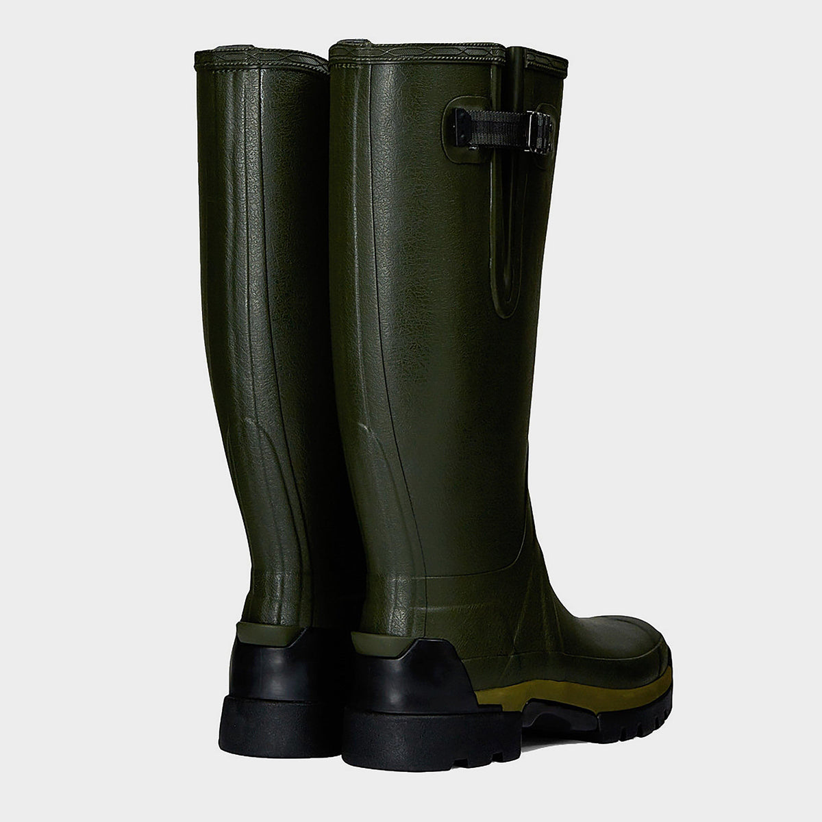 Mens Balmoral II Side Adjustable Neoprene Wellington Boots Dark Olive