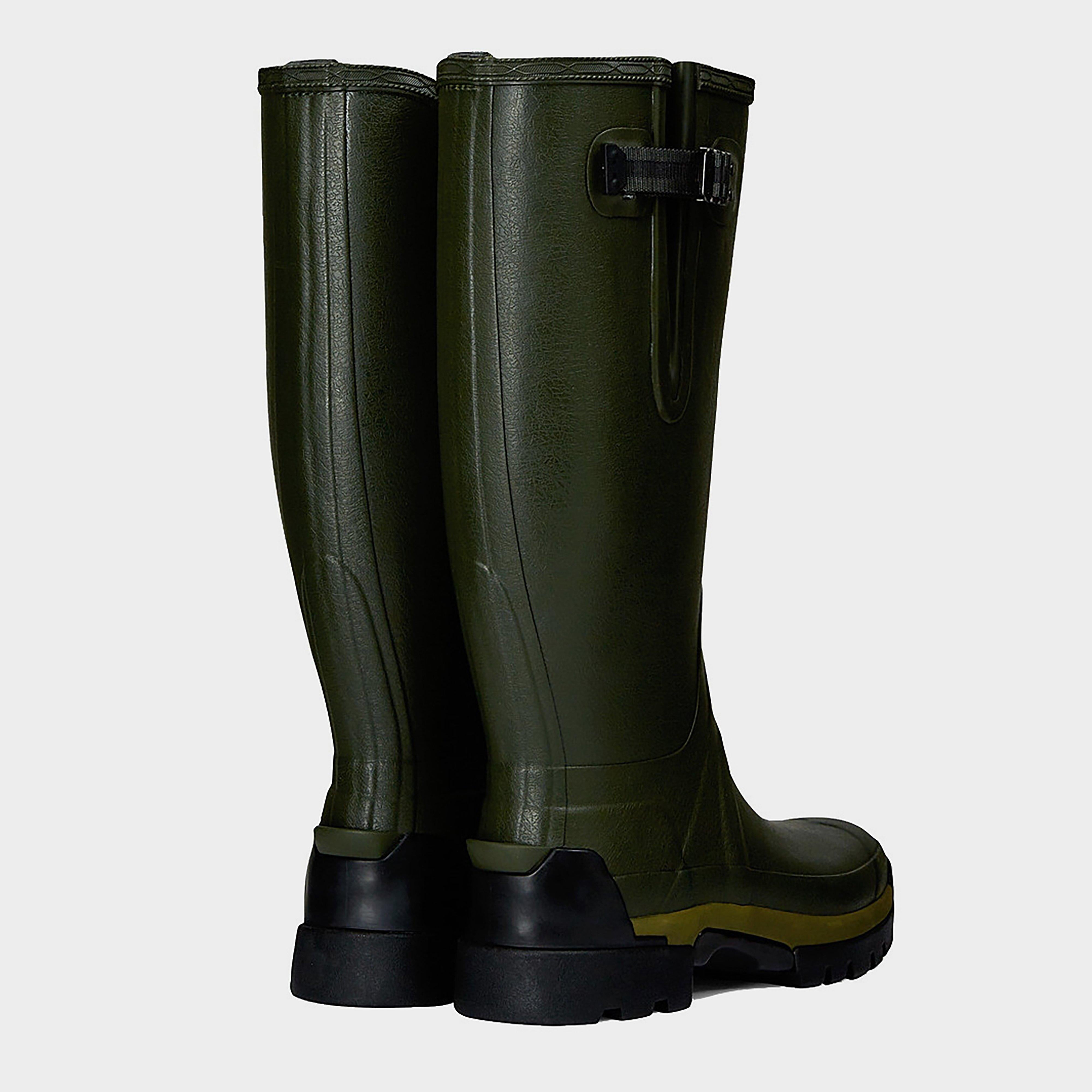 Mens Balmoral II Side Adjustable Neoprene Wellington Boots Dark Olive