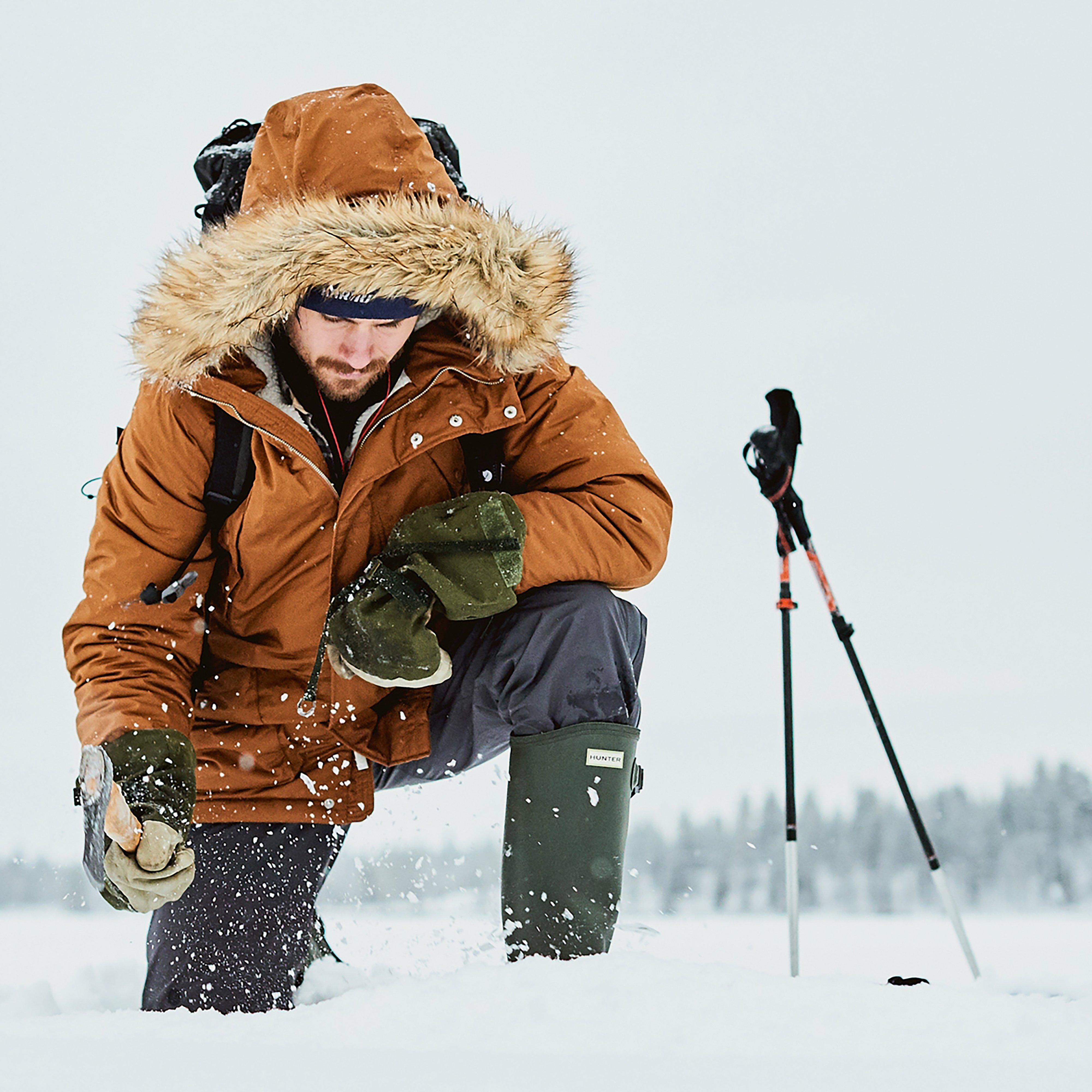 Mens Balmoral II Side Adjustable Neoprene Wellington Boots Dark Olive