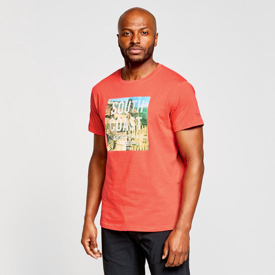 Mens Cline IV Graphic T-Shirt Spice Red