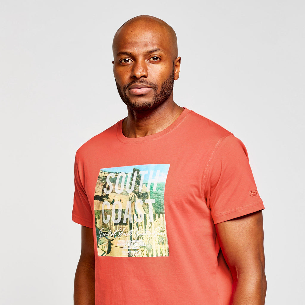 Mens Cline IV Graphic T-Shirt Spice Red