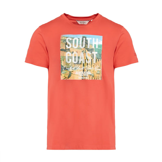 Mens Cline IV Graphic T-Shirt Spice Red