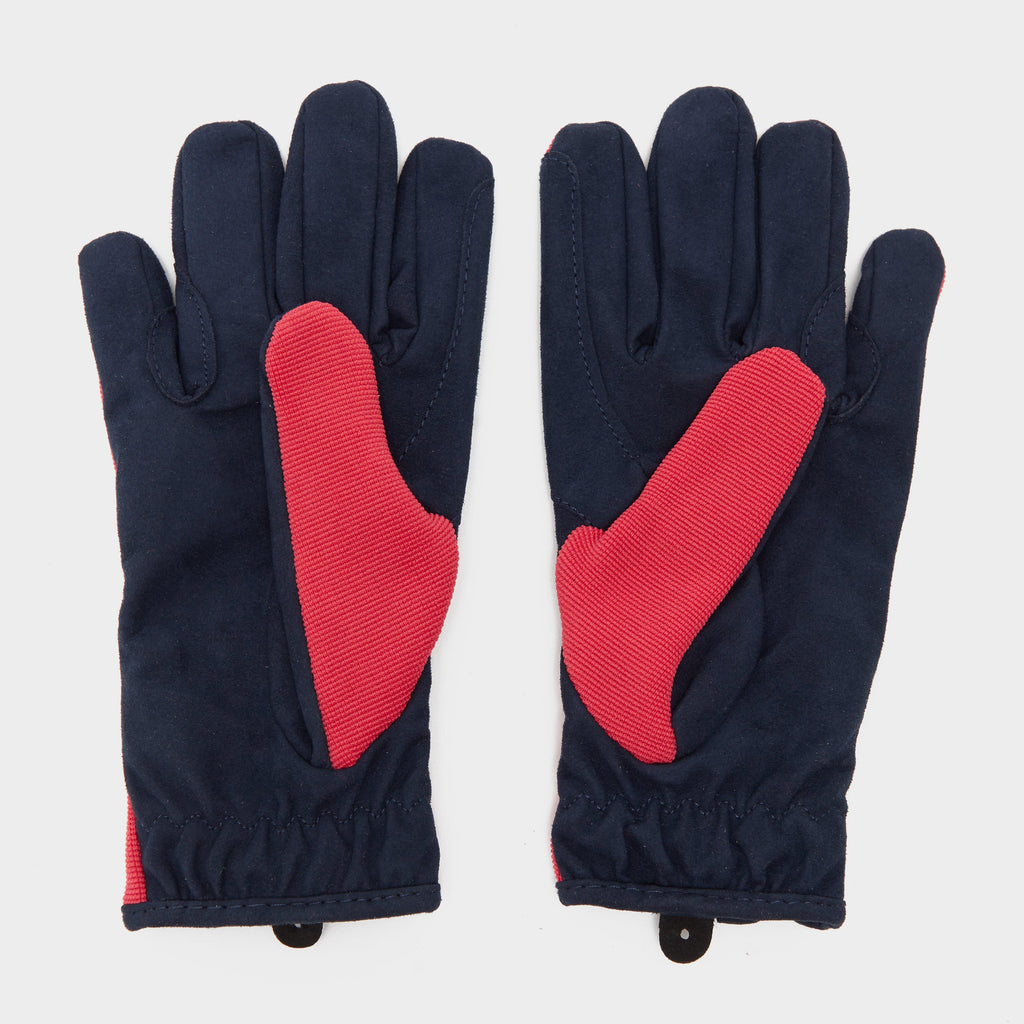 Hy5 Childs Everyday Two Tone Riding Gloves Navy/Raspberry