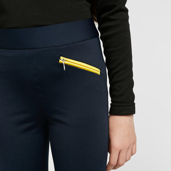 HyPERFORMANCE Childs Stella Riding Tights Navy/Yellow