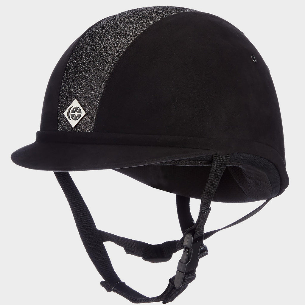 Junior YR8 Sparkle Riding Hat Black/Black