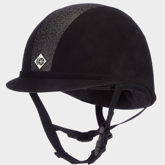 Junior YR8 Sparkle Riding Hat Black/Black