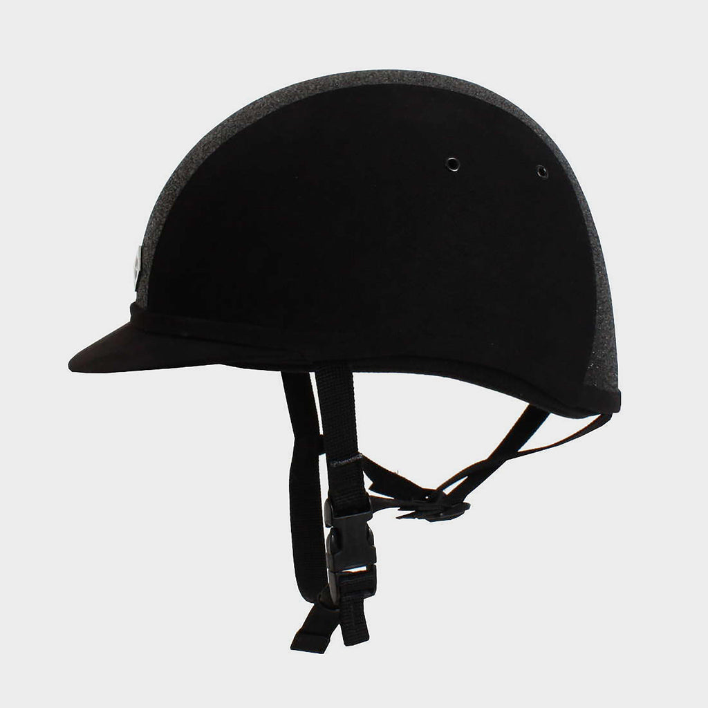 Junior YR8 Sparkle Riding Hat Black/Black
