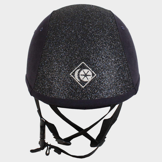 Junior YR8 Sparkle Riding Hat Navy/Navy