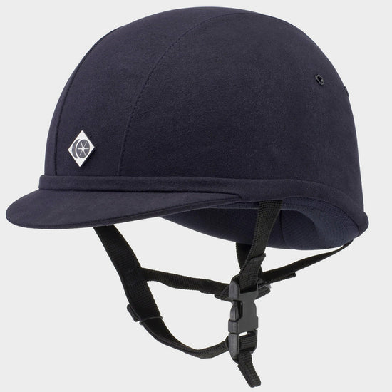 Junior YR8 Round Riding Hat Navy/Navy