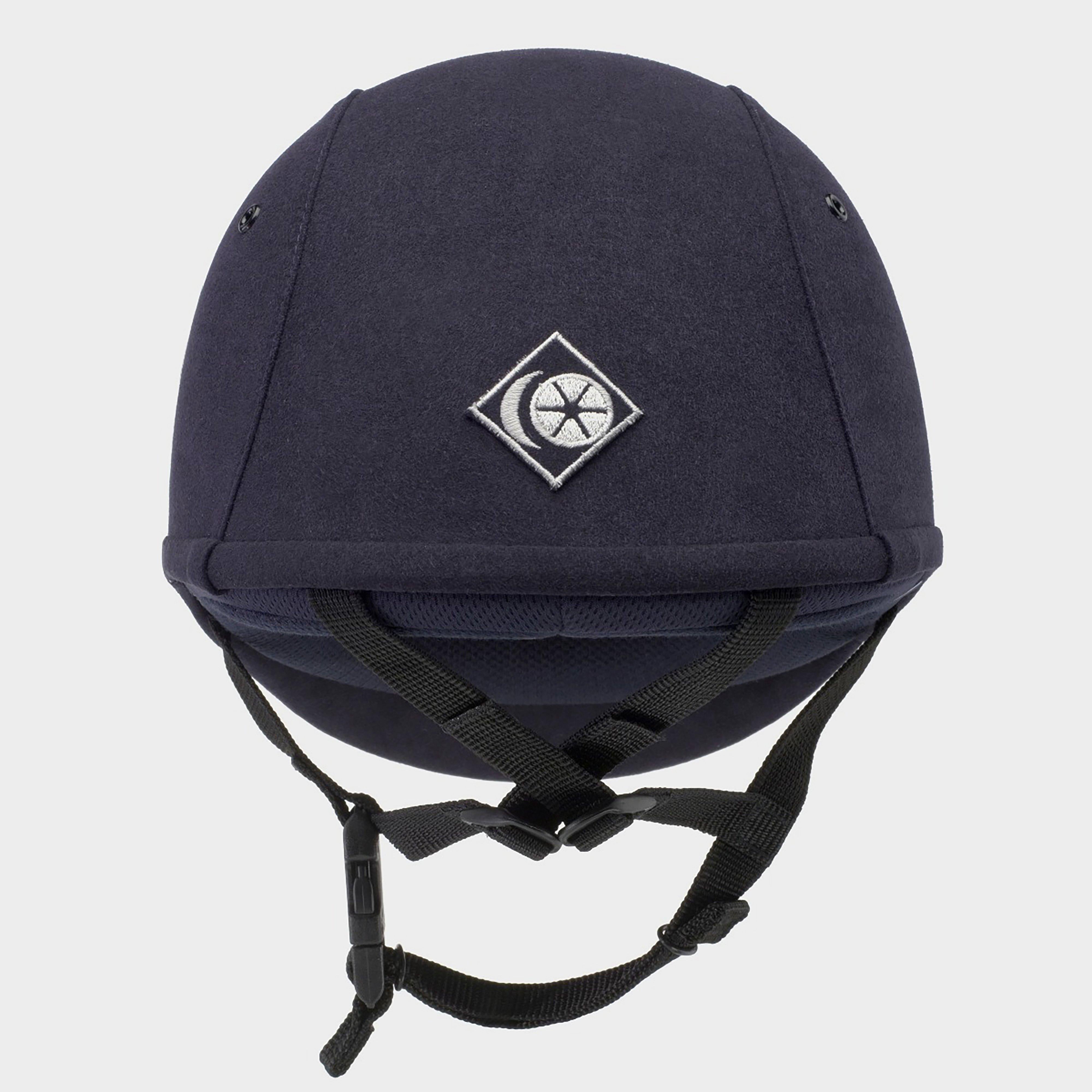Junior YR8 Round Riding Hat Navy/Navy