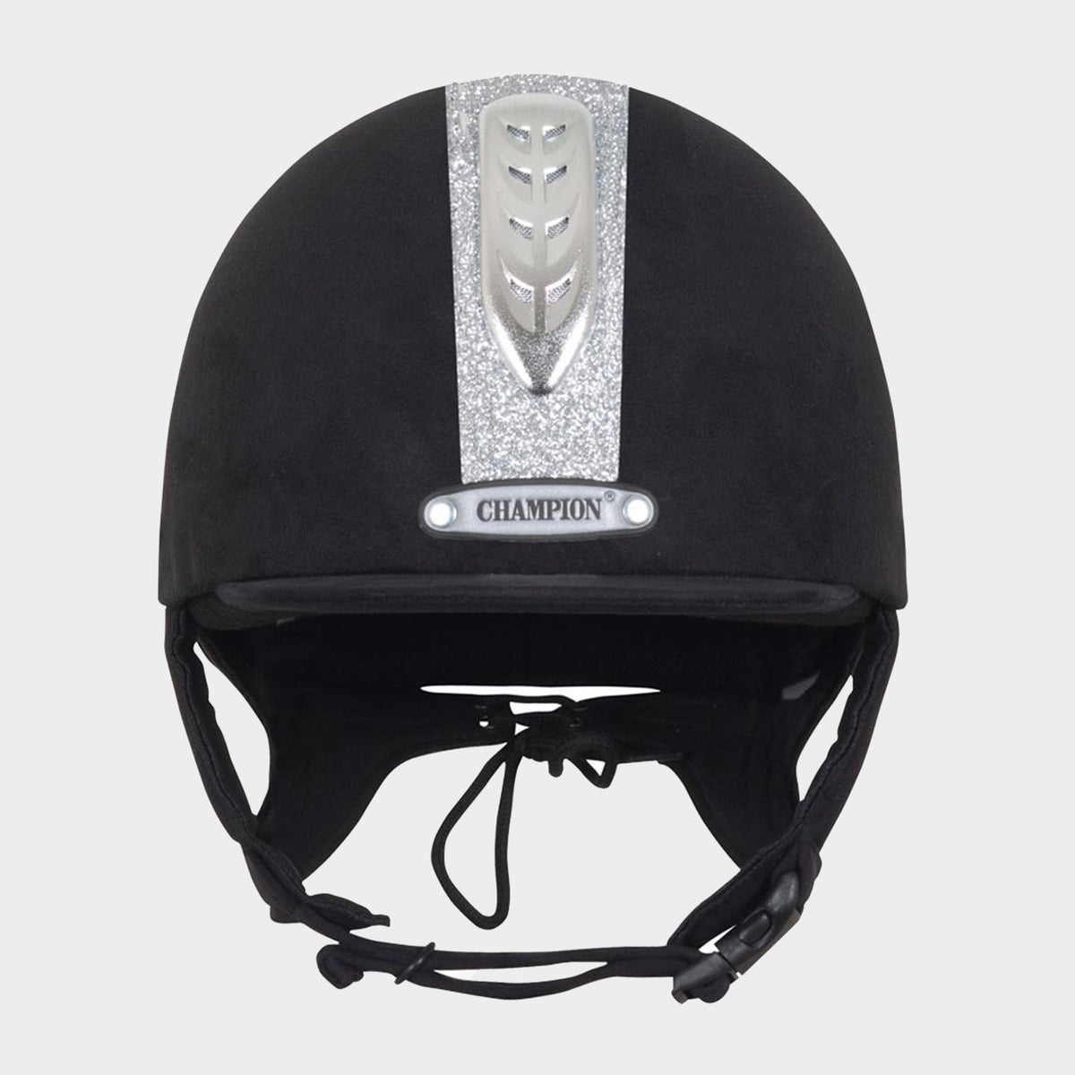 Junior X-Air Dazzle Plus Riding Hat Black/Silver