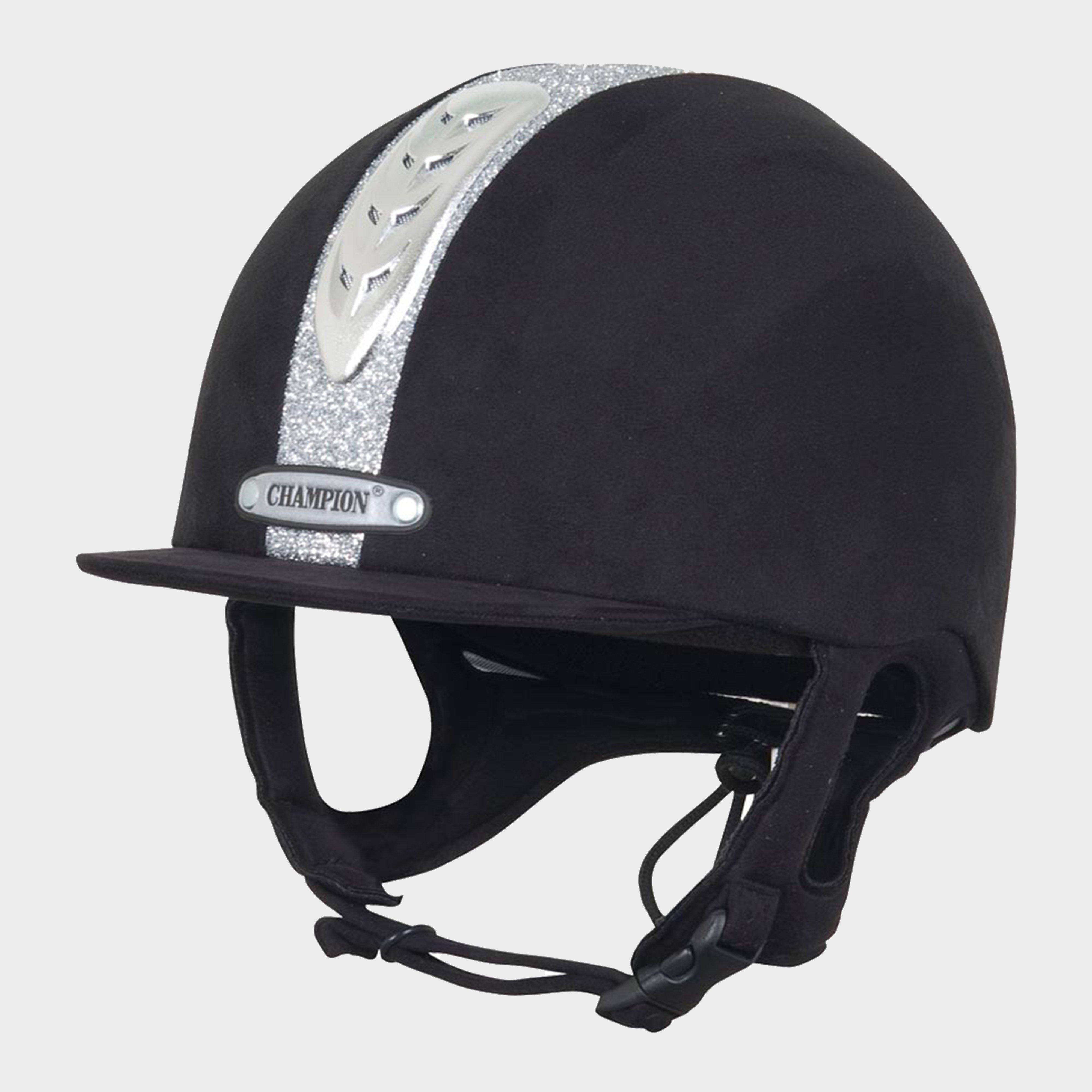 Junior X-Air Dazzle Plus Riding Hat Black/Silver