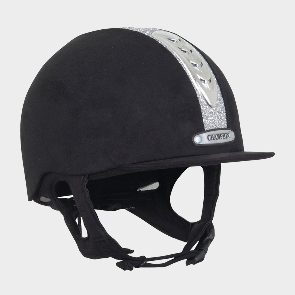 Junior X-Air Dazzle Plus Riding Hat Black/Silver