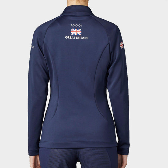 Womens GBR Inbetweener Technical Zip Mid-Layer Navy