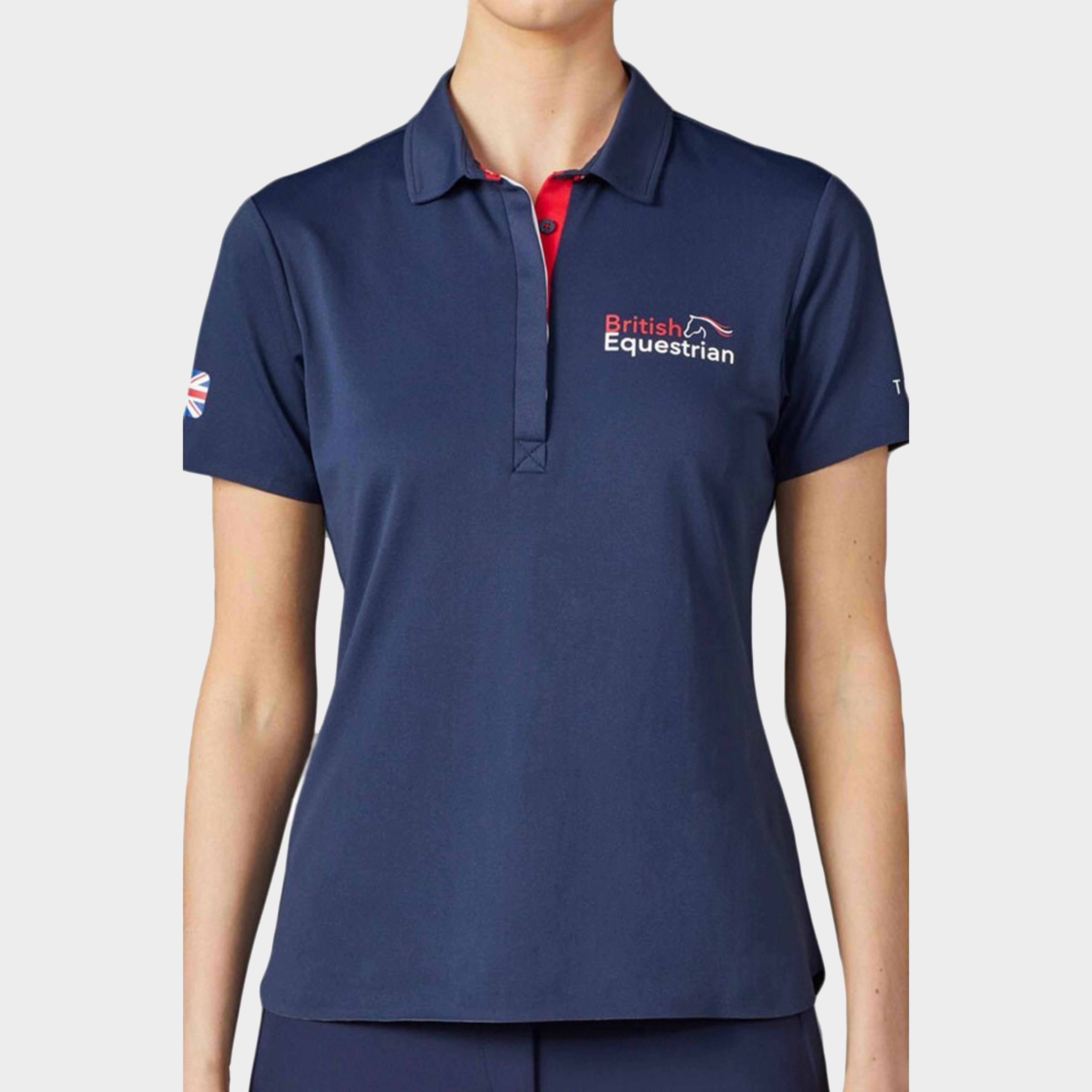 Womens Airy GBR Technical Polo Shirt Navy