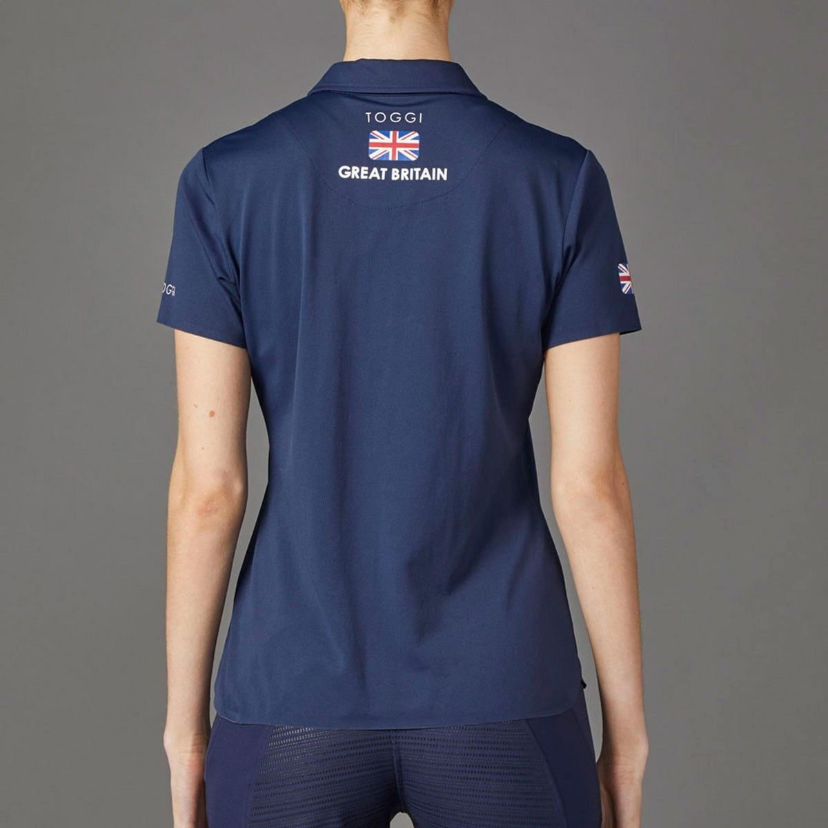 Womens Airy GBR Technical Polo Shirt Navy
