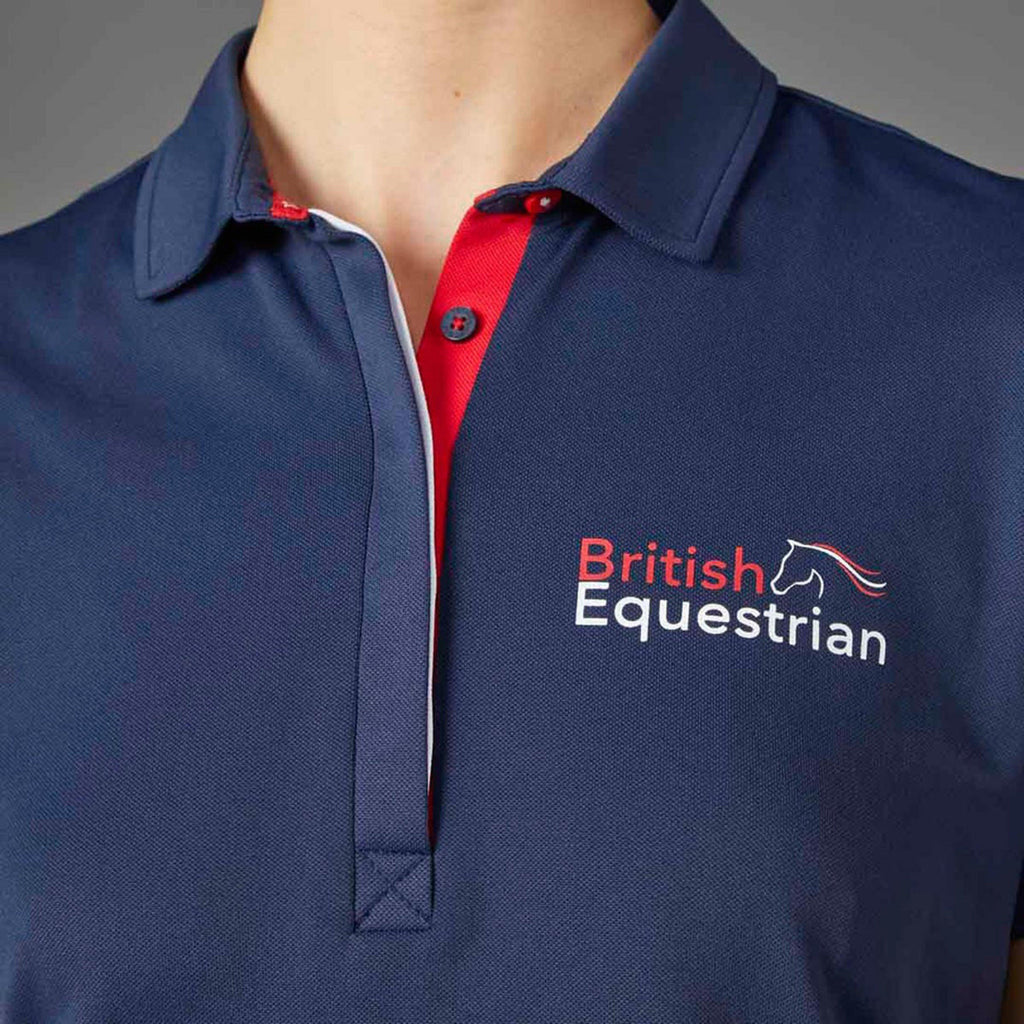 Womens Airy GBR Technical Polo Shirt Navy