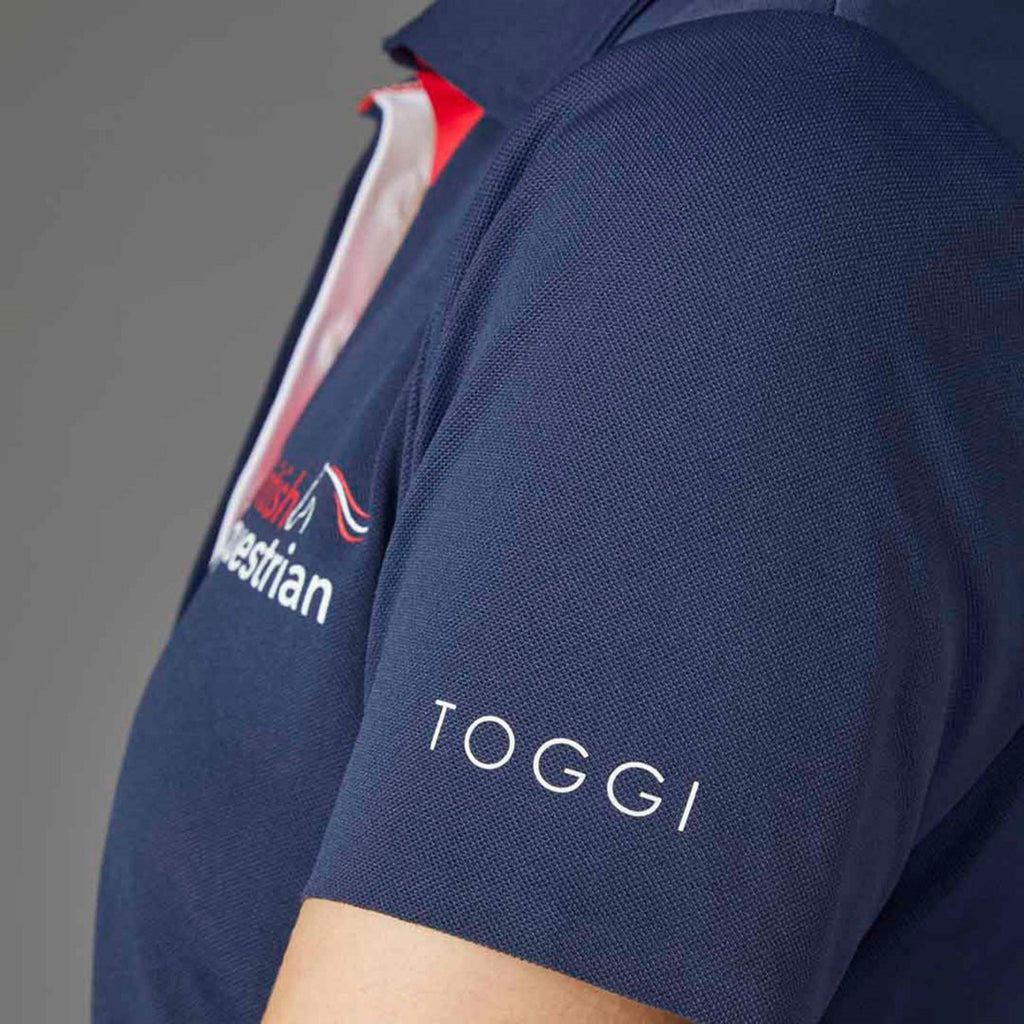 Womens Airy GBR Technical Polo Shirt Navy