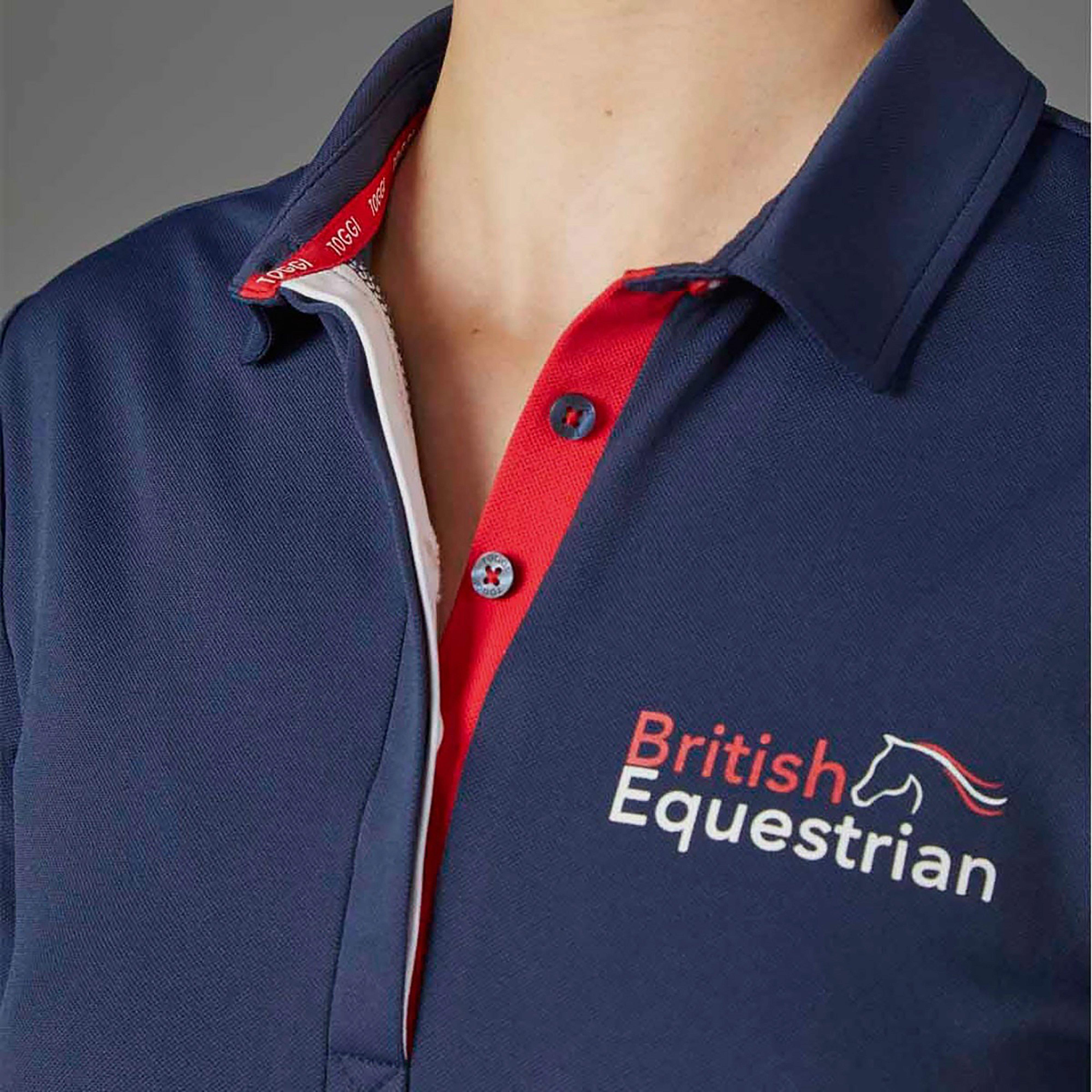 Womens Airy GBR Technical Polo Shirt Navy