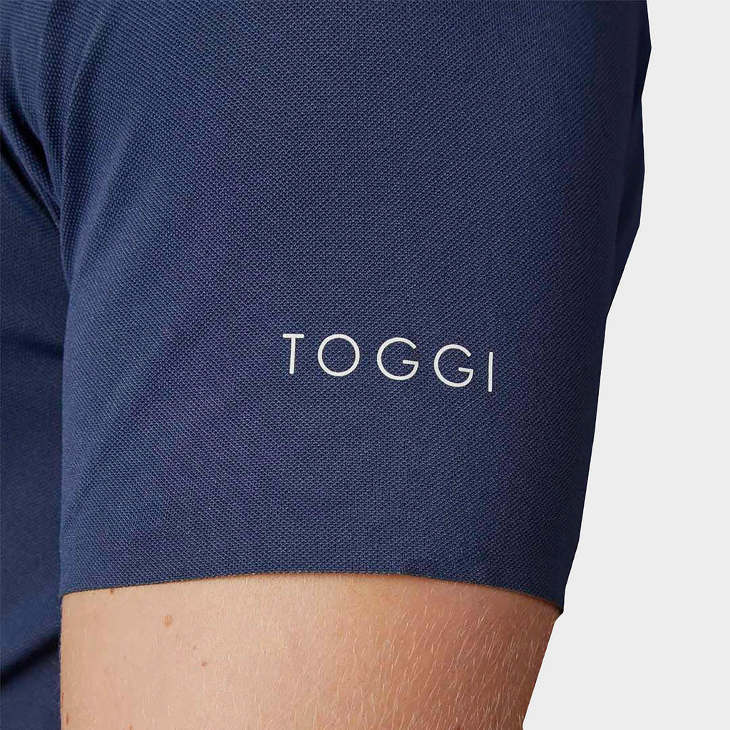 Mens Airy GBR Technical Polo Shirt Navy