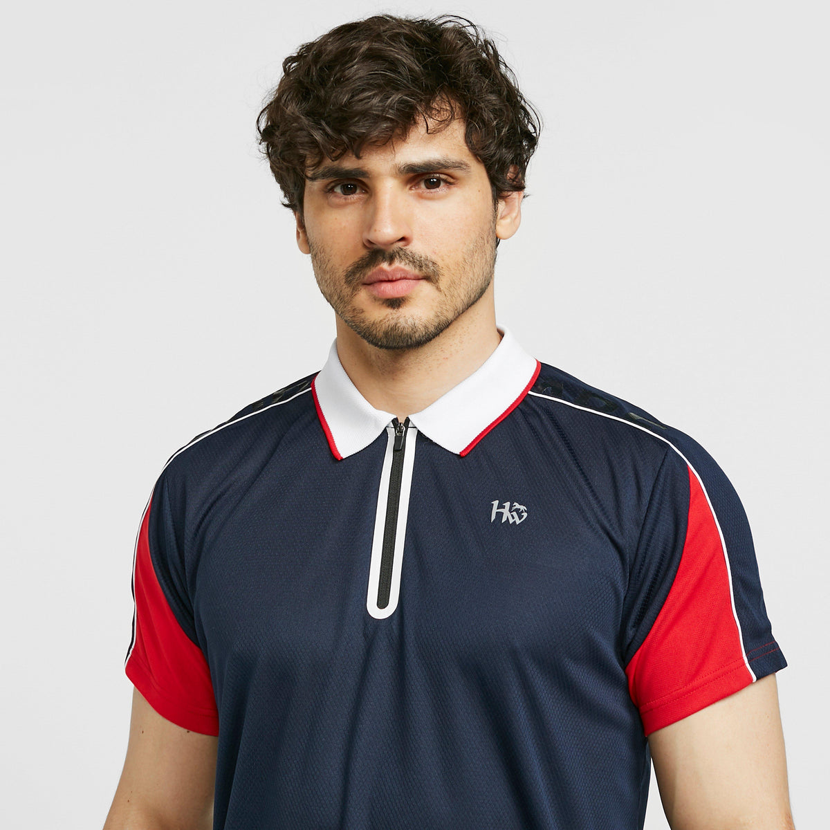 Mens Pique Polo Navy
