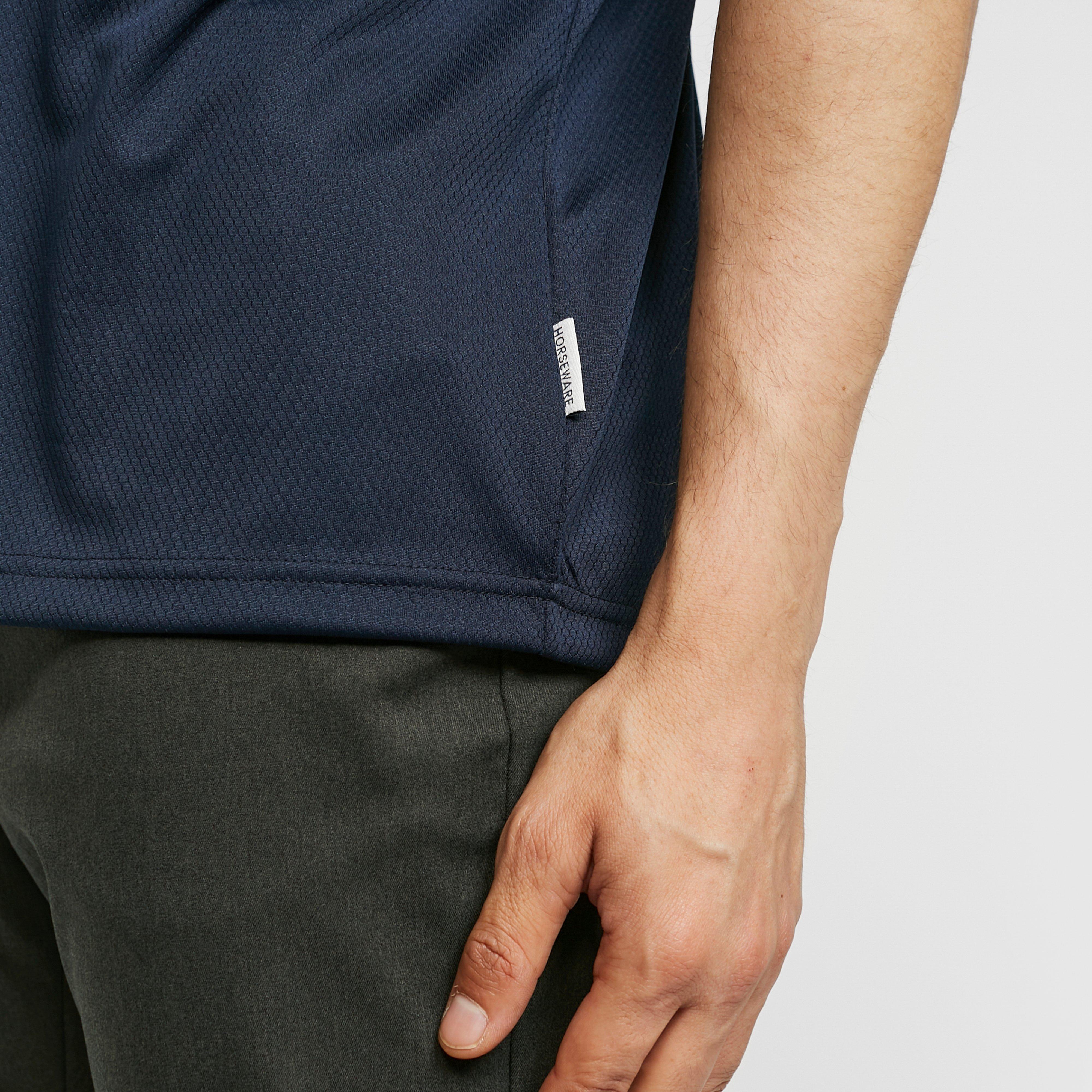 Mens Pique Polo Navy