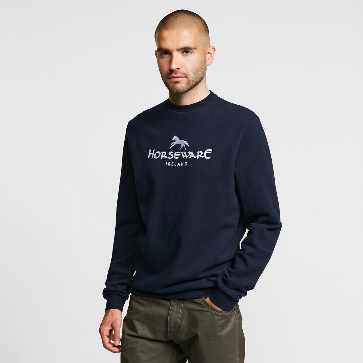 Unisex Signature Cotton Crew Sweatshirt Navy