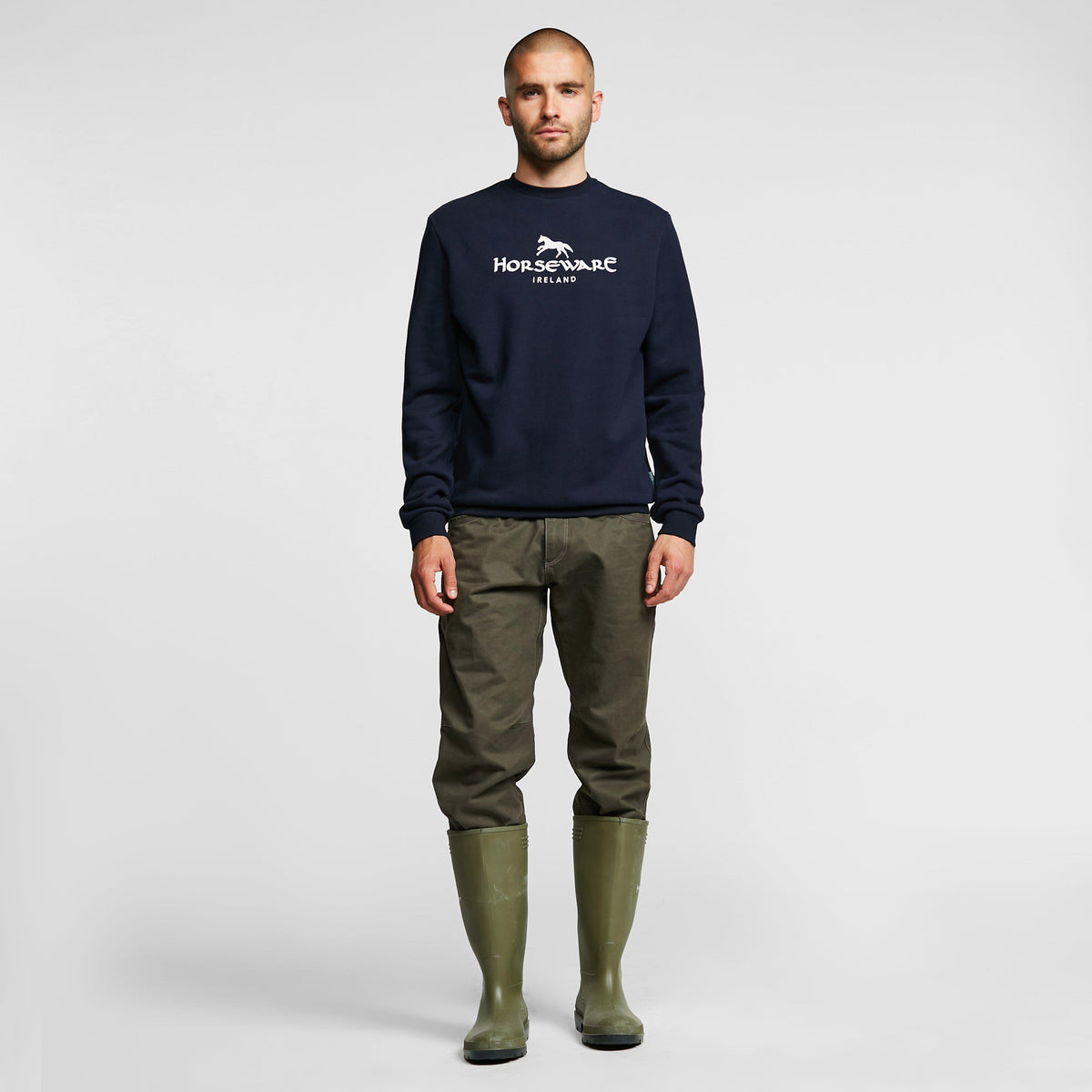 Unisex Signature Cotton Crew Sweatshirt Navy