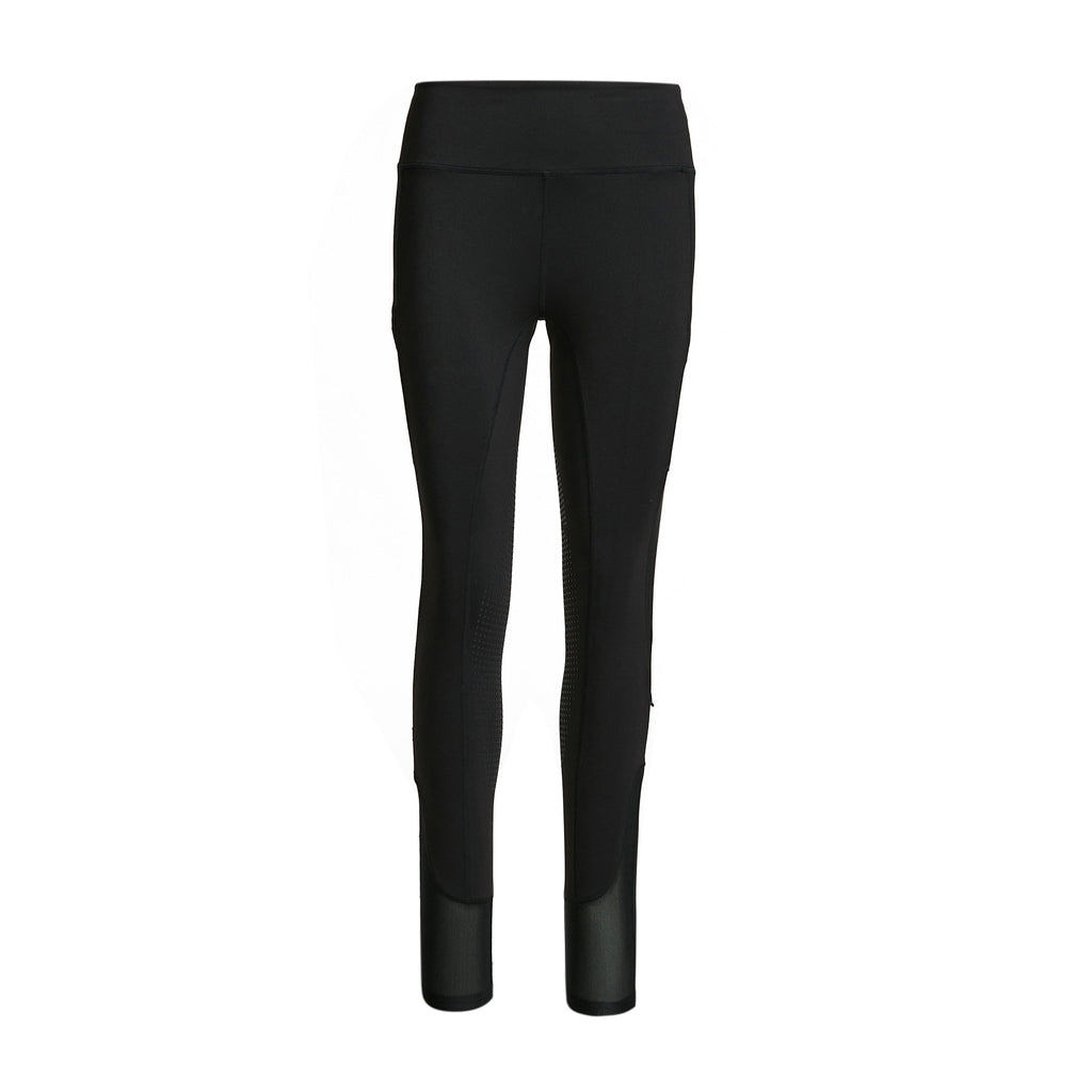 Womens Silicone Grip Riding Tights Black