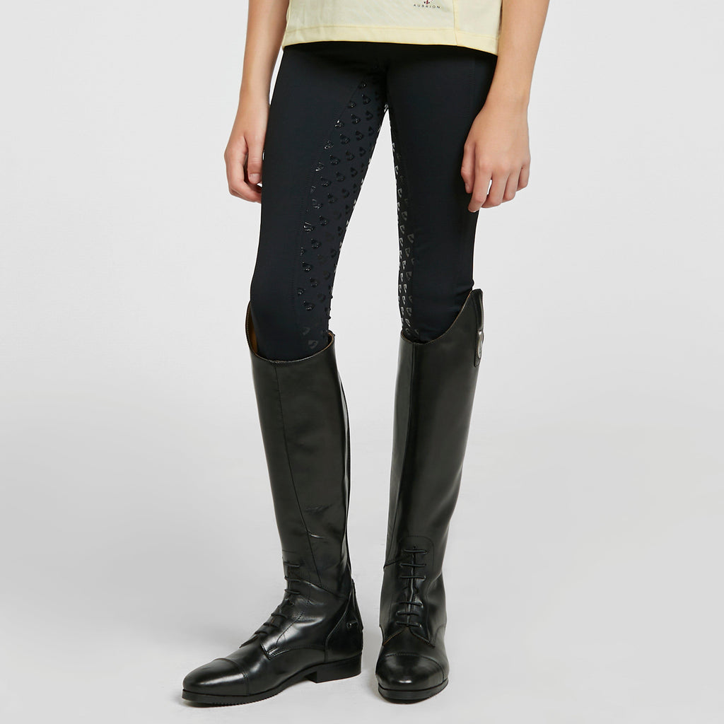 Young Rider Albany Full Seat Tights Black