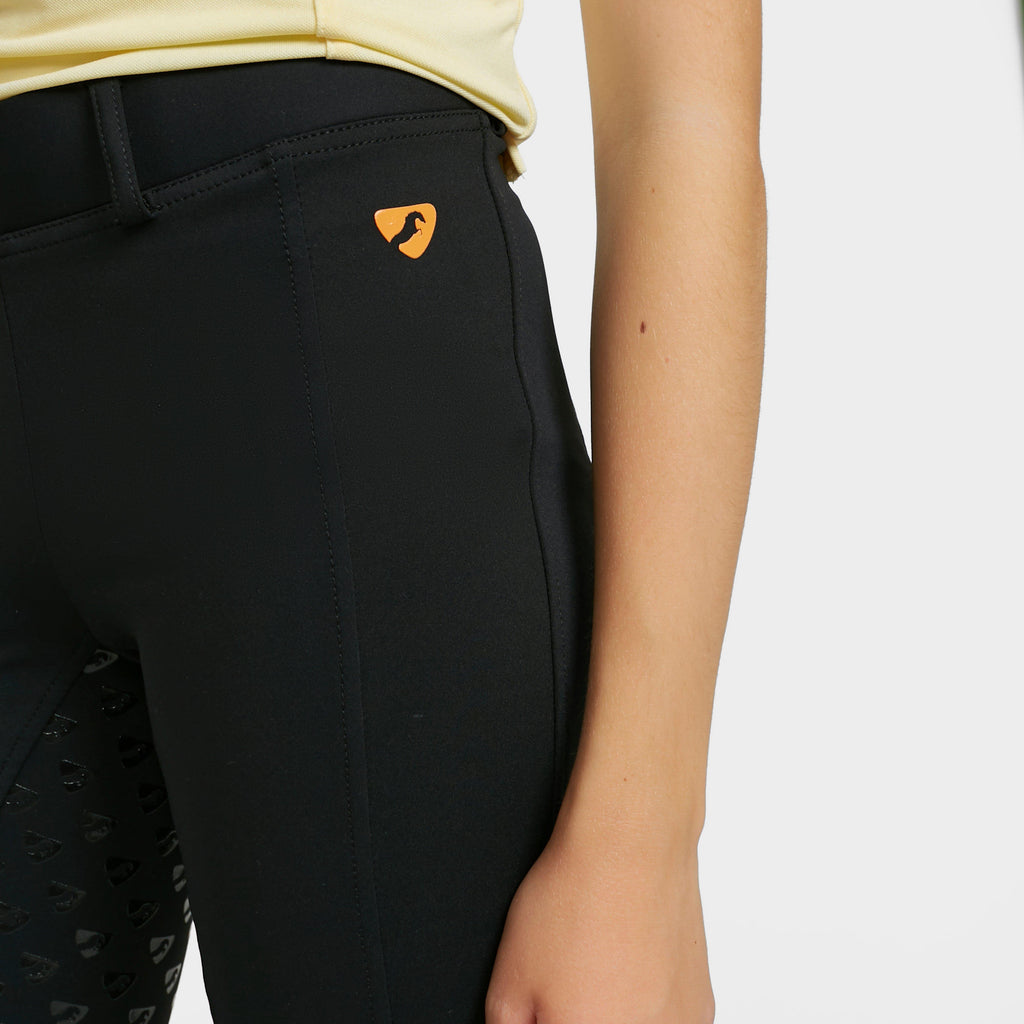 Young Rider Albany Full Seat Tights Black