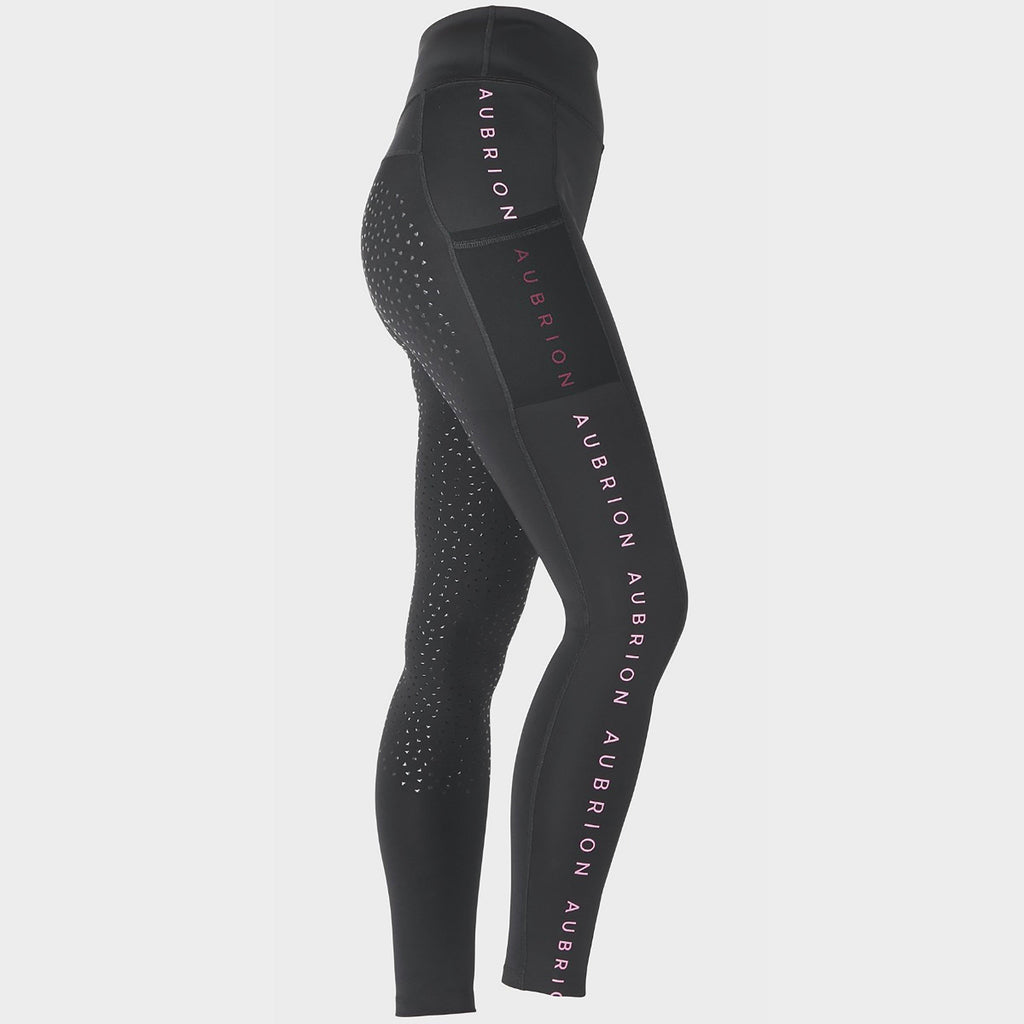 Ladies Brook Logo Riding Tights Black