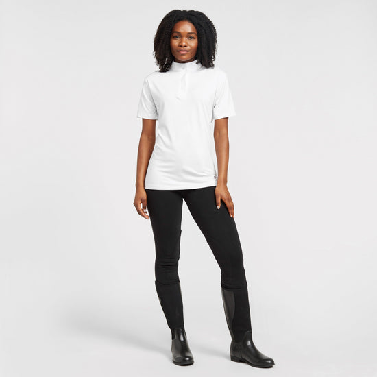 Womens Short Sleeve Stock Shirt White