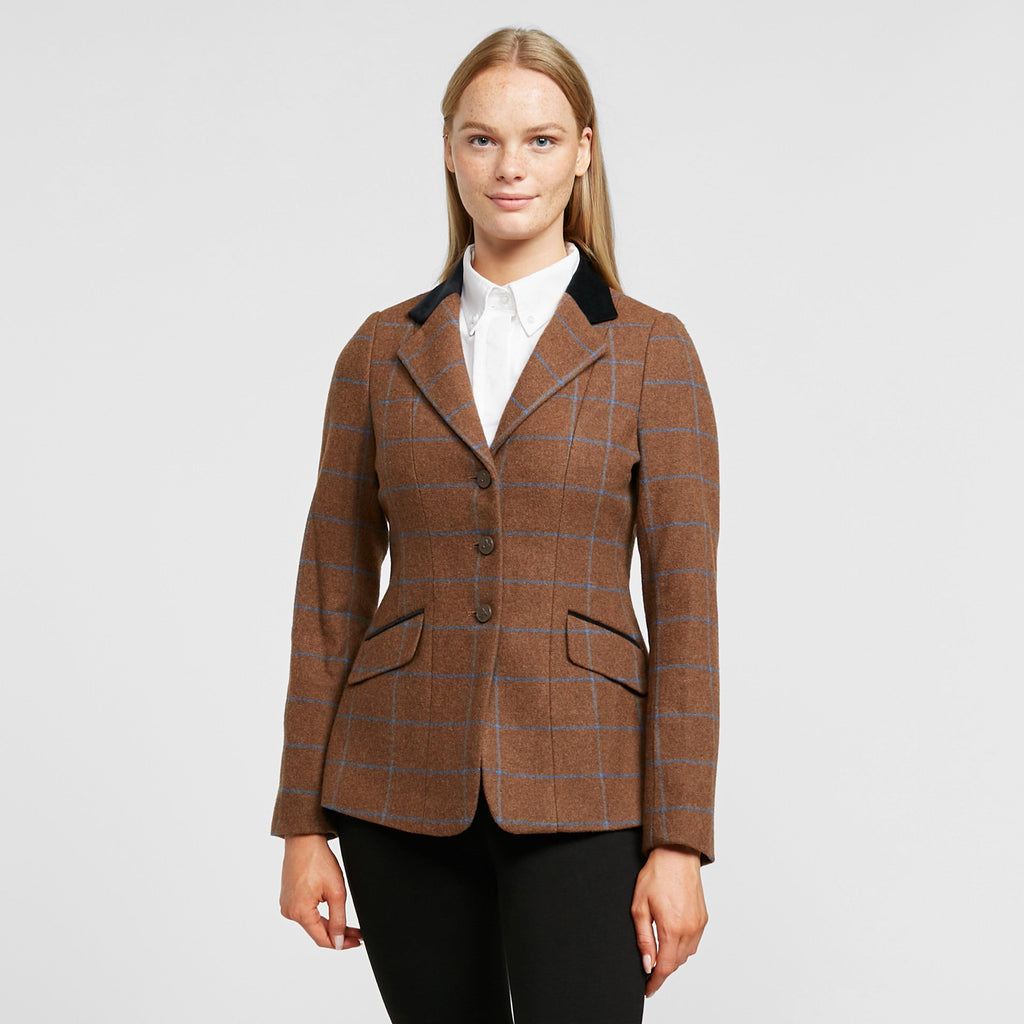 Womens Saratoga Tweed Jacket Brown Tweed
